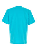 Maglietta di cotone azzurro msgm