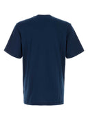 Msgm Navy Blue Cotton T Shirt