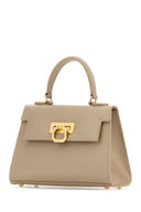 Carbotti Cappuccino Leather Greta Handbag