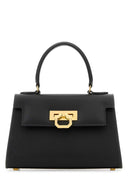Carbotti Black Leather Greta Handbag