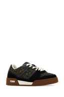 Fendi Multicolor Leather, Rubber And Fabric Fendi Match Sneakers
