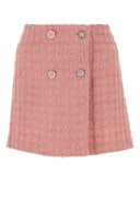 Gonna versace rosa boucle