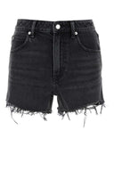 Pantaloncini di jeans neri di Alexander Wang