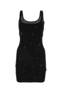 Alexander Wang Black Mesh Mini Kleid