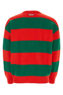 Gucci haftowany sweter z mieszanką wełny