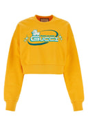 Sudadera de algodón amarillo de Gucci