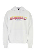 Dsquared weißes Baumwoll -Sweatshirt