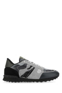 Valentino Garavani Multicolor Essiction e Nappa in pelle rockrunner mimetizzate sneaker