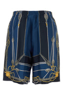 Versace bedruckte Seiden -Bermuda -Shorts