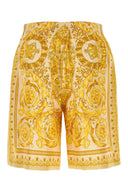 Versace Bermudas de seda estampadas