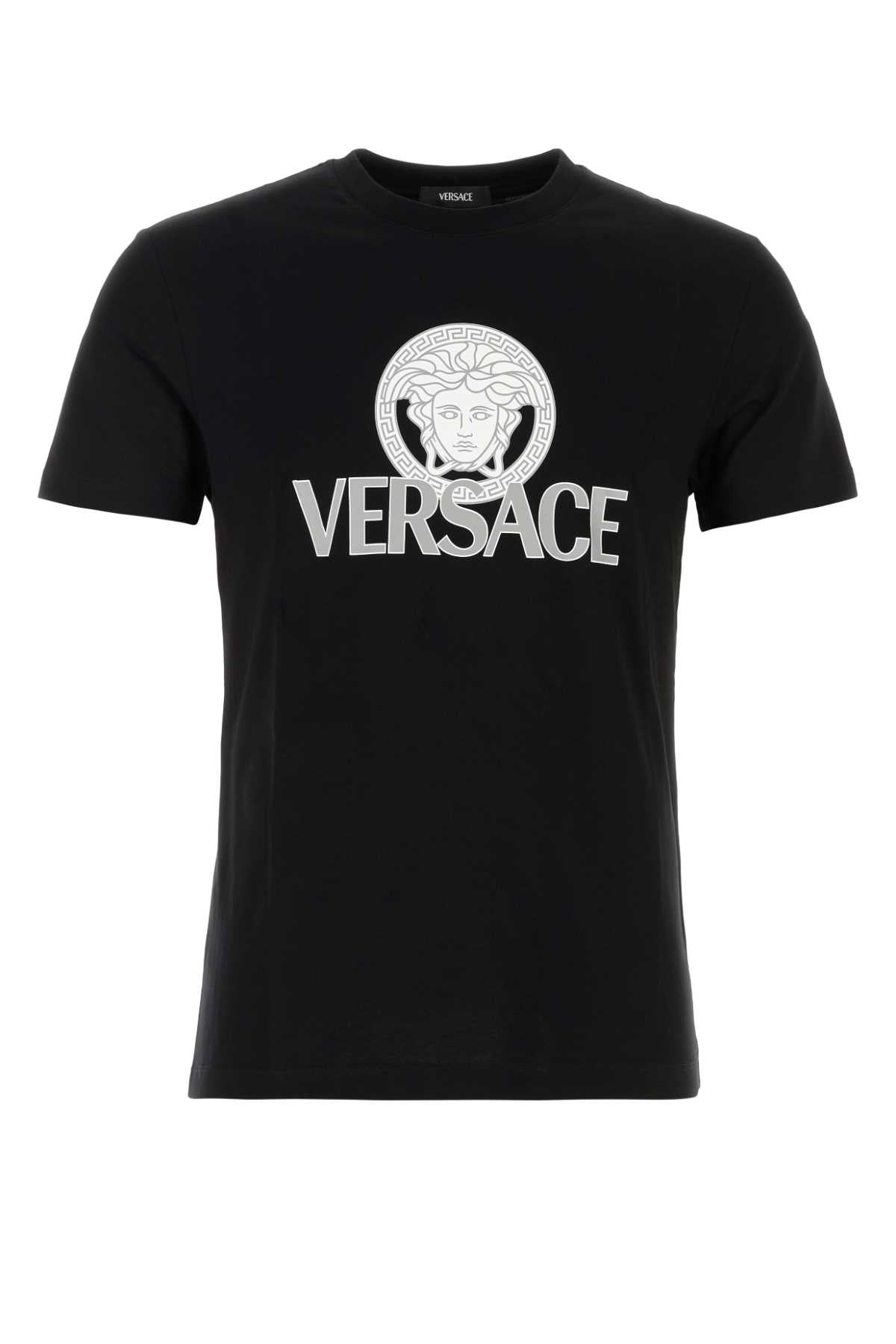Versace Black Cotton T Shirt