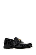 Mocasines Versace de cuero negro