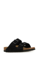Birkenstock Black Suede Arizona Slippers