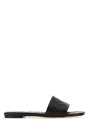 Bottega Veneta schwarzer Leder Amy Pantoffeln