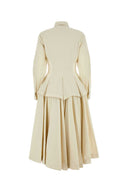 Bottega Veneta Sand Cotton Blend Shirt Dress
