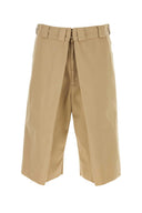 Shorts bermuda in poliestere di guscio di cappuccino Givenchy