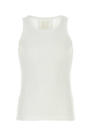 Canotta di cotone tratto bianco givenchy