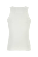 Canotta di cotone tratto bianco givenchy