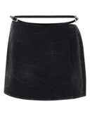 Mini gonna in denim nero di Givenchy