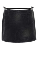 Mini gonna in denim nero di Givenchy