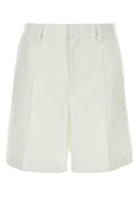 Valentino Garavani White Wool Blend Bermuda Shorts