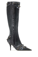 Balenciaga bedruckte Nappa -Leder -Cagole -Stiefel