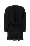 Balenciaga Black Crepe Mini Kleid