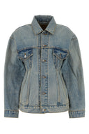 Balenciaga Light Blue Denim Hourglass Jacket
