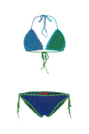 Rose Carmine Multicolor Multicolor Crochet Bikini
