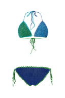 Rose Carmine Multicolor Multicolor Crochet Bikini