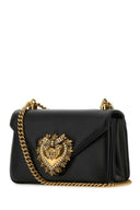 Dolce & Gabbana Black Nappa Leder Devotion Umhängetasche