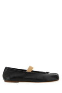 Maison Margiela Black Leather Tabi Ballerinas