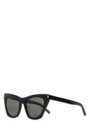 Saint Laurent Black Acetate Sl 214 Sunglasses
