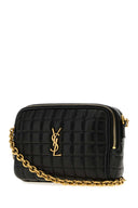 Sac bandoulière en cuir noir Saint Laurent