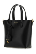 Saint Laurent Black Leather Mini Saint Laurent Shopping Bag