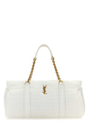 Saint Laurent White Fabric Gloria Travel Bag