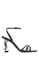 Saint Laurent Black Leather Opyum 85 Sandals