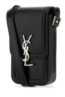 Saint Laurent Black Leather Phone Case