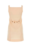 Loulou Skin Pink Wool Icon Straight Cut Dress