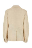 Loulou Elfenbein Leder Davao Blazer
