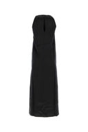 Loulou Black Satin Morene Dress