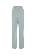 Pantalone miscela di lana blu in polvere Fendi
