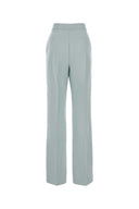 Pantalone miscela di lana blu in polvere Fendi