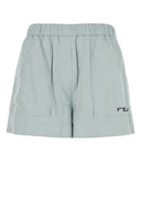 Pantaloncini poliestere blu in polvere di Fendi