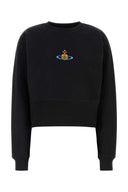 Sweat-shirt de coton noir VIVIEN WESTWOOD