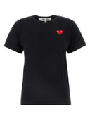 Comme Des Garcons Play Black Cotton T Shirt