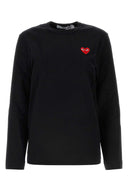 Comme Des Garcons Play Black Cotton T Shirt