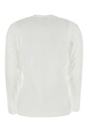 Comme Des Garcons Play White Cotton T Shirt