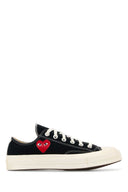 Comme Des Garcons Play Black Canvas Comme Des Garã§Ons X Converse Sneakers