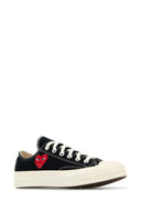 Comme Des Garcons Play Black Canvas Comme Des Garã§Ons X Converse Sneakers